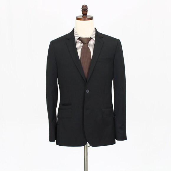 Express 40R Gray Solid 2-Button Sport Coat Blazer Jacket G942 - Picture 1 of 11
